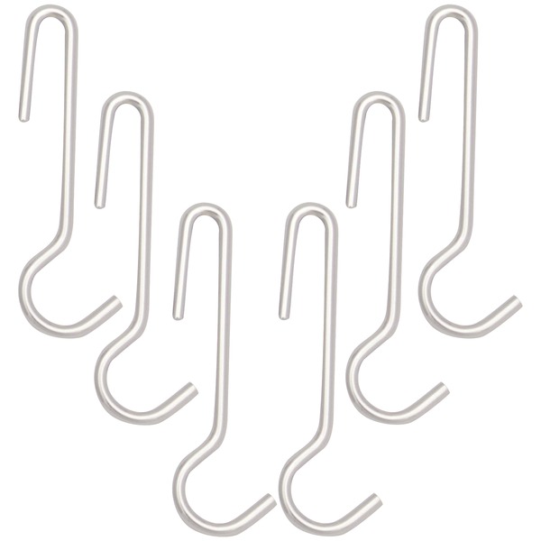 Range Kleen C59 Narrow Pot Rack Hooks for Wood Pot Racks, Chrome, 6 Count