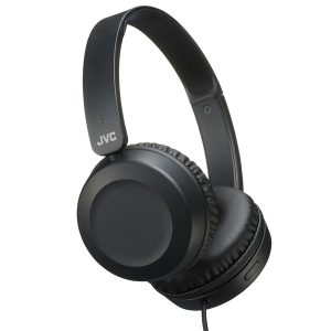 JVC HAS31MB On-Ear Wired Headphones with Microphone (Black)