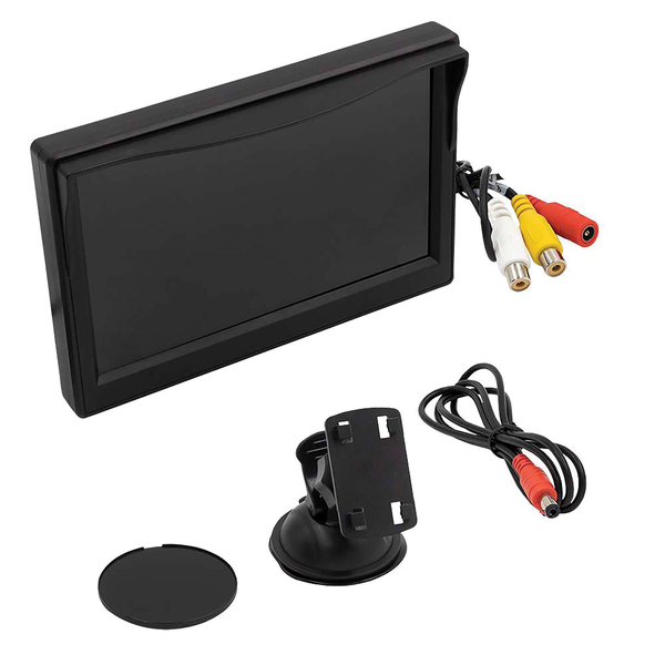 iBEAM Vehicle Safety Systems TE-50VS 5-In. Color Video Monitor with 2 Inputs, TE-50VS