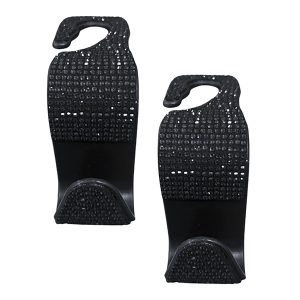MAXSA Innovations 25566-2PK Car Headrest Bling Hooks, 4 Count, Black