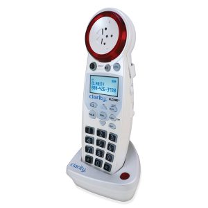 Clarity 59860.001 Amplified Cordless Phone Accessory Handset with Red Ringer for Clarity XLC8 Phone, XLC8HS