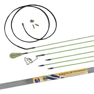 Labor Saving Devices 81-700 36-Ft. RoyRods Pro FiberFuse Quick-Connect Wire-Running Rod Kit