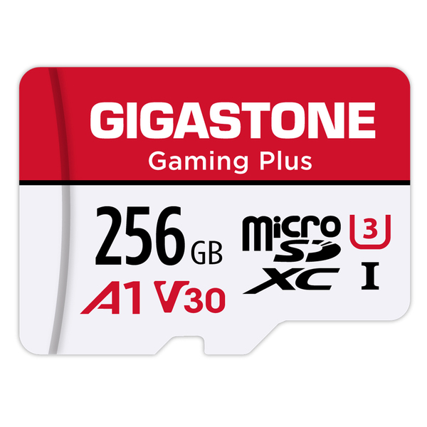 Gigastone GS-2IN1-A1V30GAME-256GB-R Gaming Plus A1V30 microSD Card (256 GB)