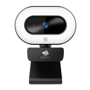 Z-EDGE ZW560S QHD 2K 5.0-MP Auto-Focus Webcam and Ring Light with Stereo Sound and Noise-Reduction Microphone, ZW560S