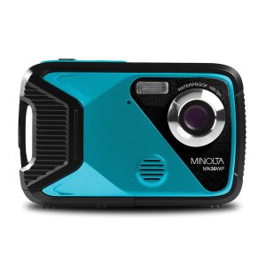 Minolta MN30WP-TL MN30WP Waterproof 4x Digital Zoom 21.0-MP/1080p Digital Camera (Teal)