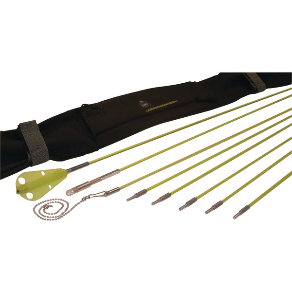 Labor Saving Devices 81-600 24-Ft. Creep-Zit Compact FiberFuse Wire-Running Rod Kit