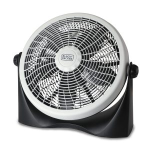 BLACK+DECKER BFF16B BFF16B 16-In. 3-Speed Portable Floor Fan with Adjustable Tilt, Black