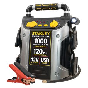 STANLEY J5C09 1,000-Amp-Peak 12-Volt Rechargeable Jump Starter with Air Compressor, J5C09