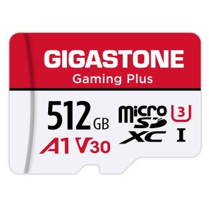 Gigastone GS-2IN1-A1V30GAME-512GB-R Gaming Plus A1V30 microSD Card (512 GB)