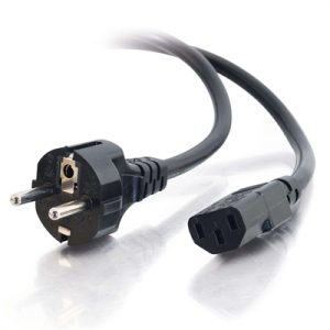 2.5m EUROPEANPOWER CORD BLK