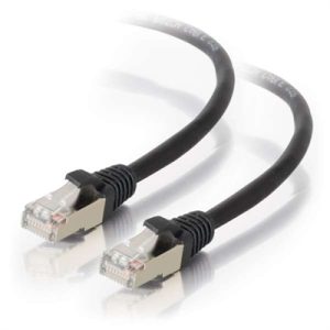 3FT CAT5E MOLDED STP BLK