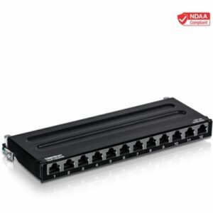 12 Port Cat6A Shielded Wall Mo
