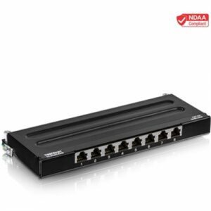 8 Port Cat6A Shielded Wall Mou