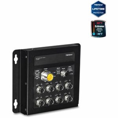 8 Port Gig PoE Railway Switch