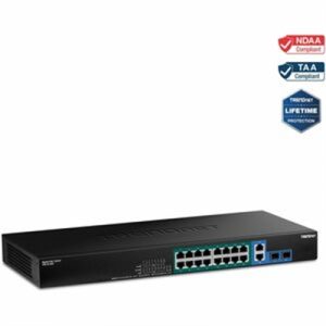 16 Port Gig PoE Plus Switch