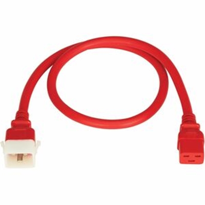 C19 TO P-LOCK C20 3FT RED 6PK