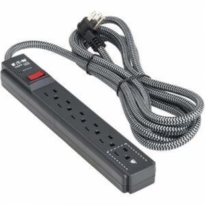 6-OUT SURGE 1200J 20FT CRD BLK