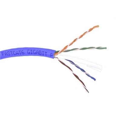 1000' Cat6 Solid Bulk Cbl-Blue