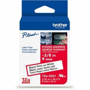 Extra Strength Tape BLK on WH