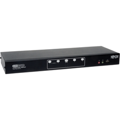 4 Port Dual Mon DVI KVM Switc