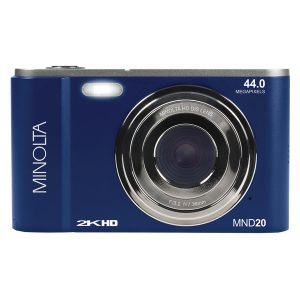 Minolta MND20-BL MND20 16x Digital Zoom 44 MP/2.7K Quad HD Digital Camera (Blue)