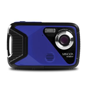 Minolta MN30WP-BL MN30WP Waterproof 4x Digital Zoom 21.0-MP/1080p Digital Camera (Blue)