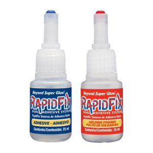 RapidFix 7121100ES Instant Dual-Adhesive Repair System, 25-mL Bottles