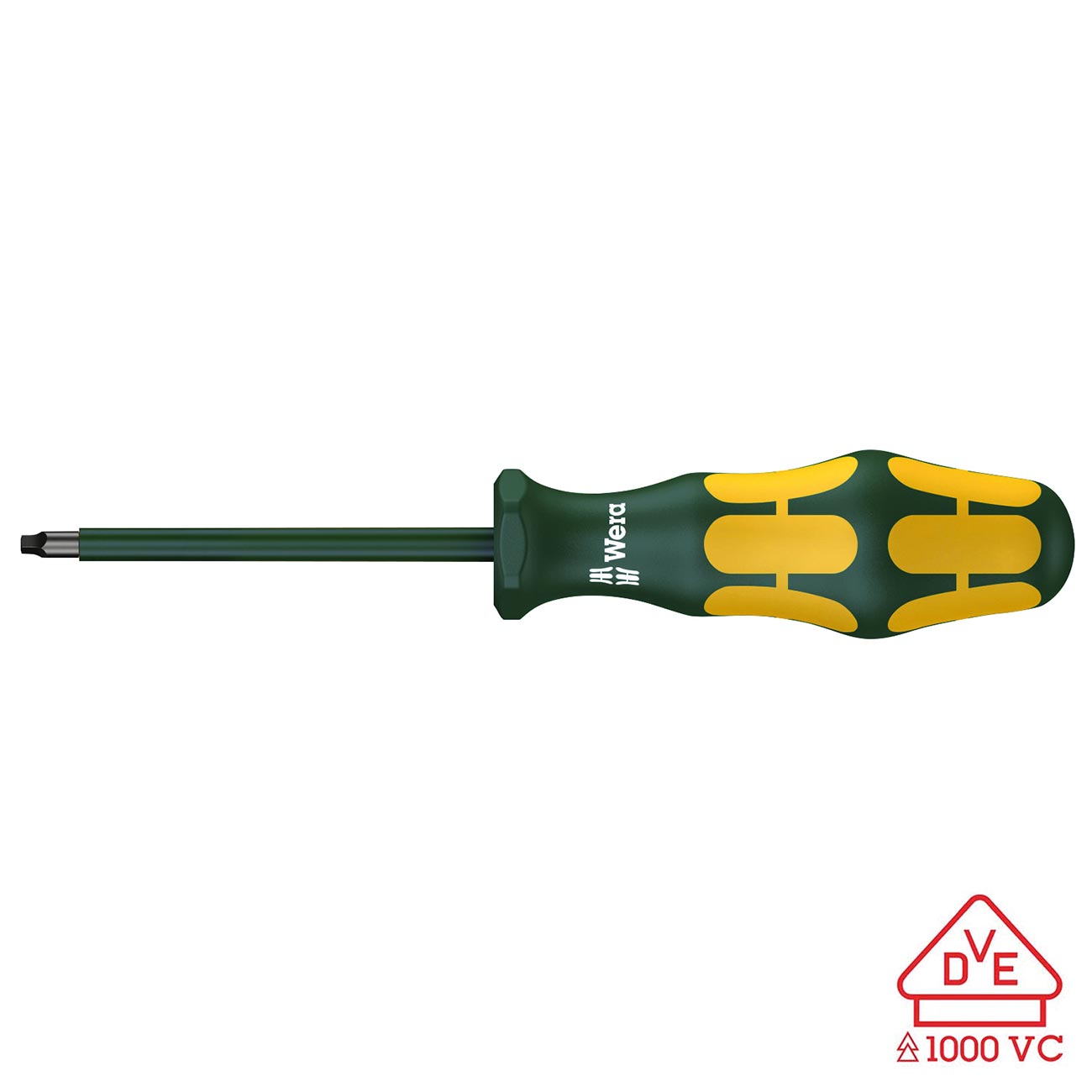 Wera VDE Insulated Screwdriver: Square SQ #1 x 80mm - Image 5