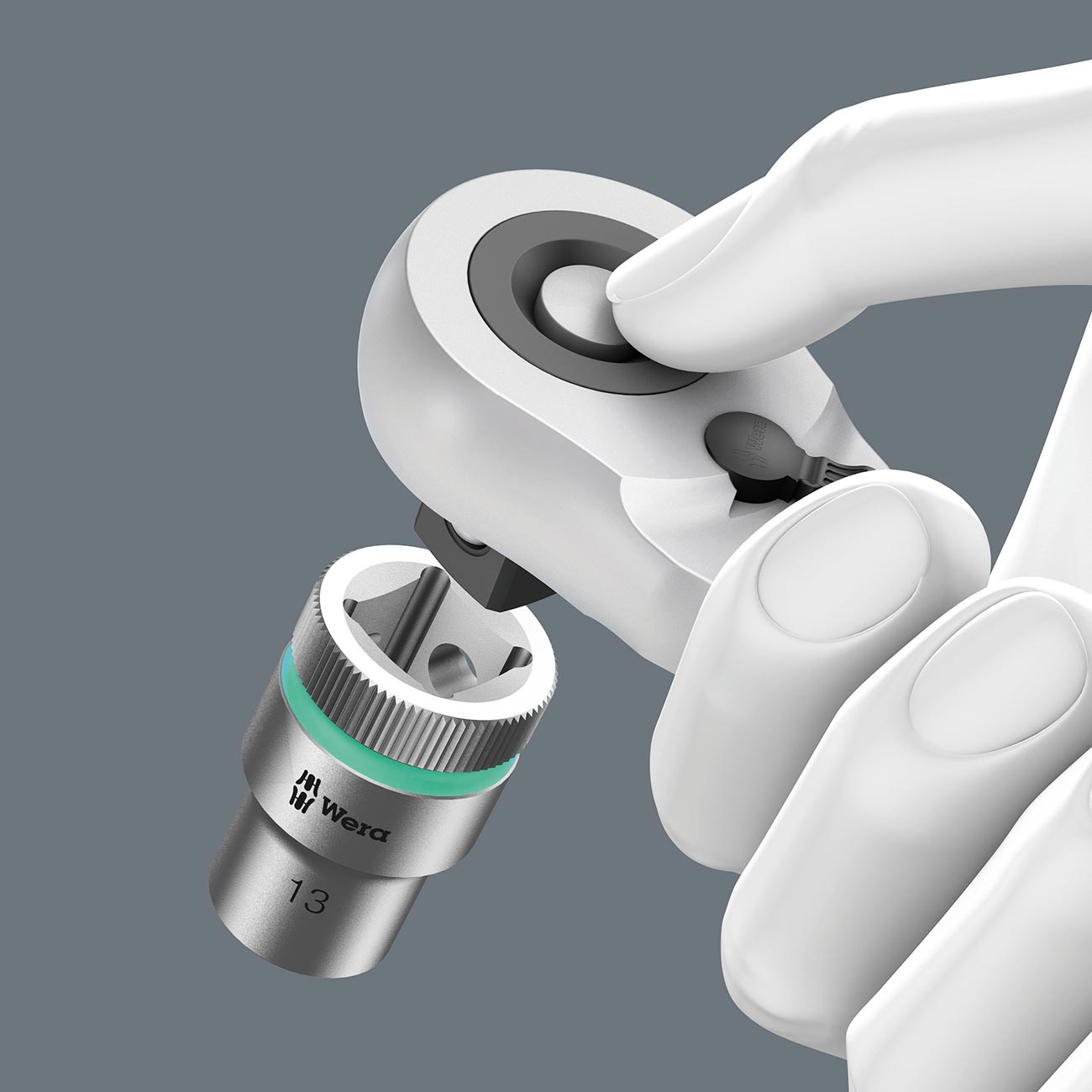 Wera 1/2” Drive Hybrid Switch Ratchet with Extension - Image 4