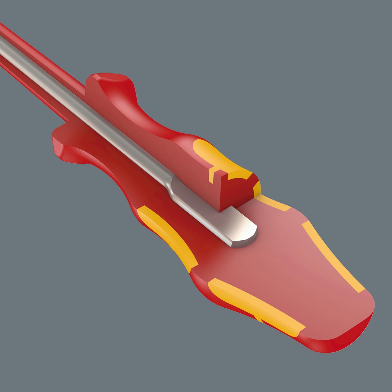 Wera VDE Insulated Screwdriver: Slotted 4.0 x 100mm (Reduced Shaft Diameter)