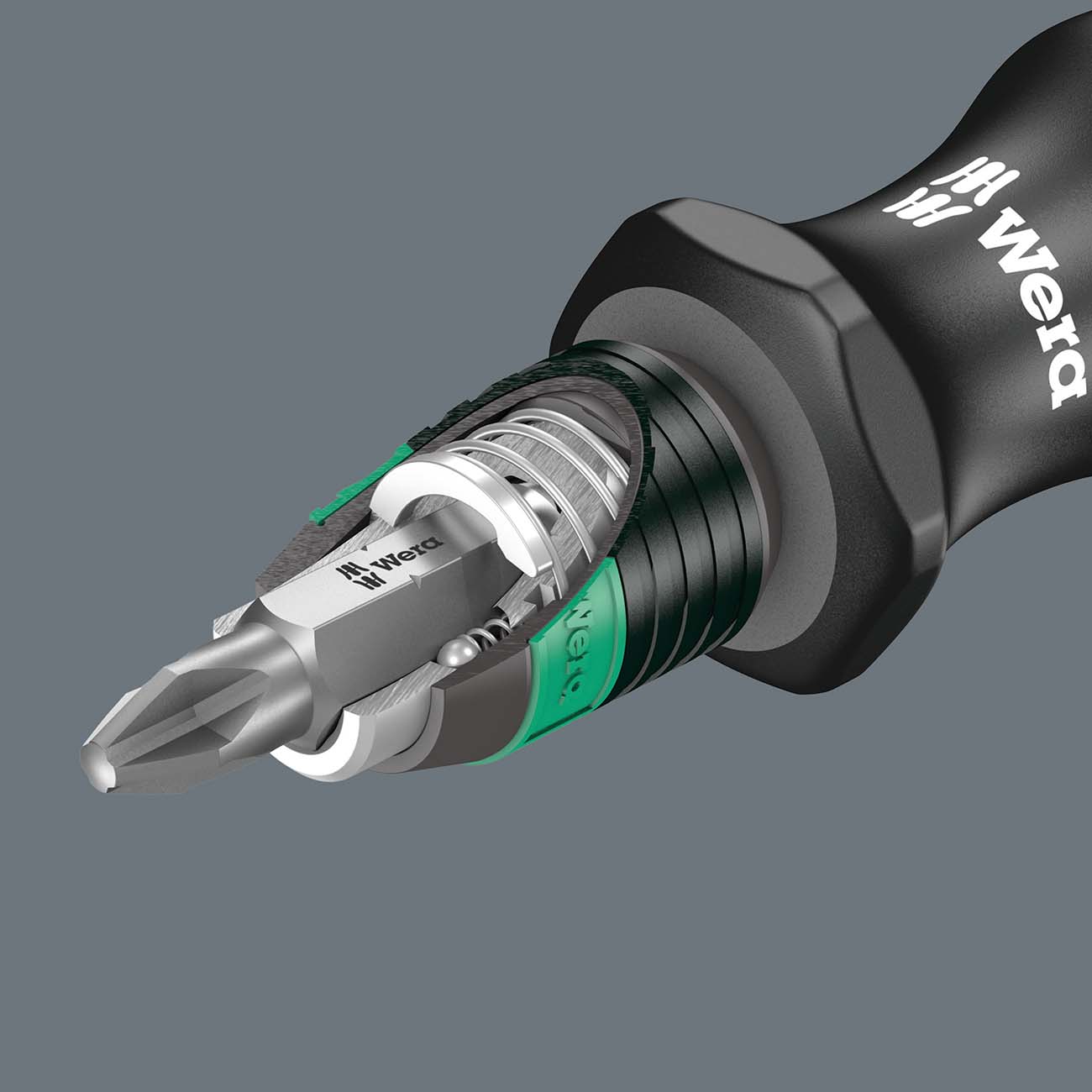 Wera 7-In-1 Bitholding Screwdriver with Removable Bayonet Blade - Image 5