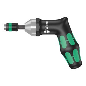 Wera Torque Screwdriver Pistol Handle with Rapidaptor Quick-Release Chuck - Preset to 3.0 - 8.8 Nm