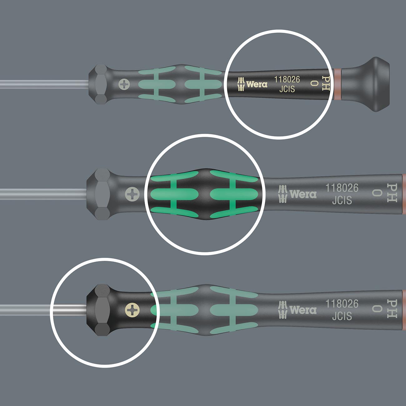 Wera Micro Precision SAE HEX-Plus Screwdriver - 1/16" x 60mm - Image 4
