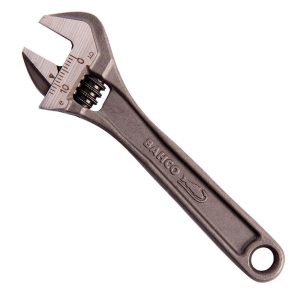 Bahco 4" Central Nut Adjustable Wrench with Phosphate Finish
