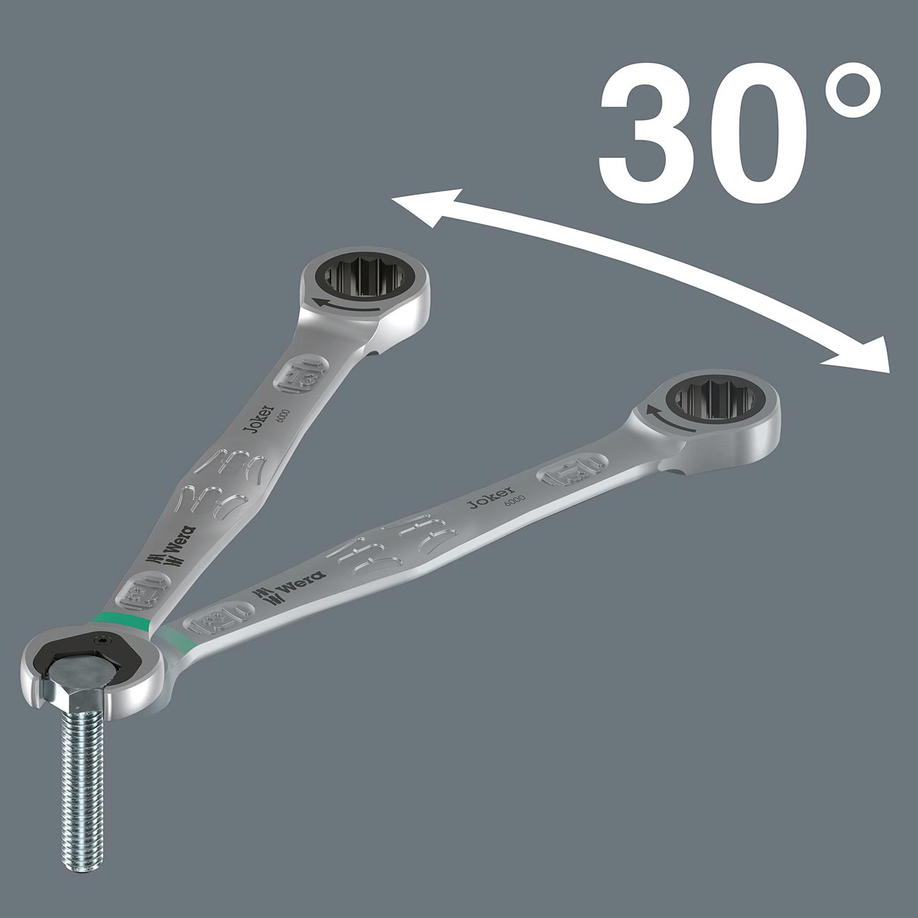 Wera Joker SAE 5/8" Ratcheting Combination Wrench
