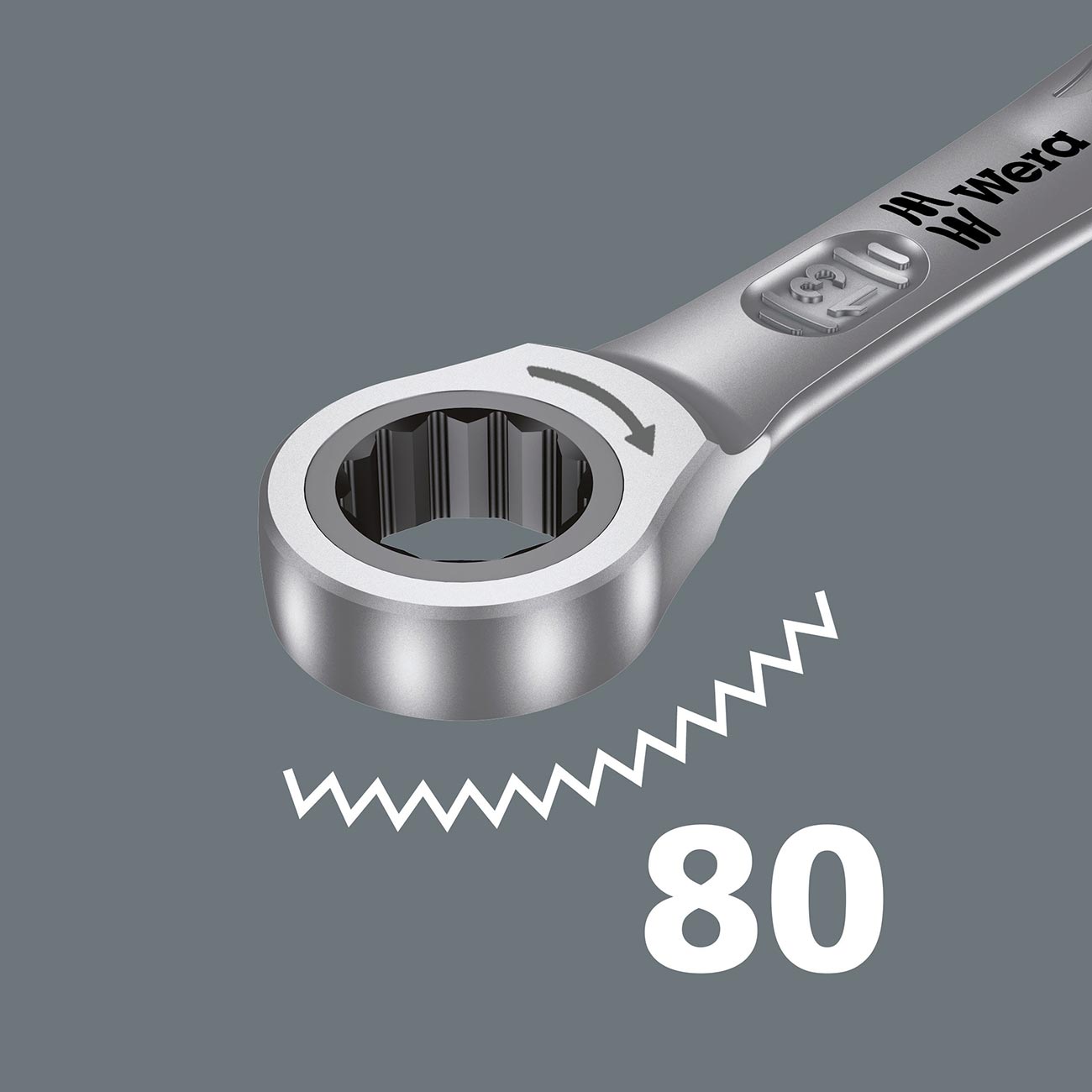 Wera Joker SAE 5/8" Ratcheting Combination Wrench - Image 2