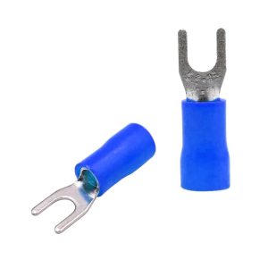 XScorpion Spade Terminals - #8 14/16ga. - Blue (100 pack)
