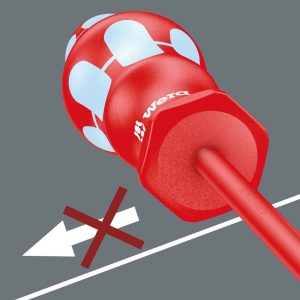 Wera VDE Insulated Screwdriver Set with Rack (6-Piece Set)