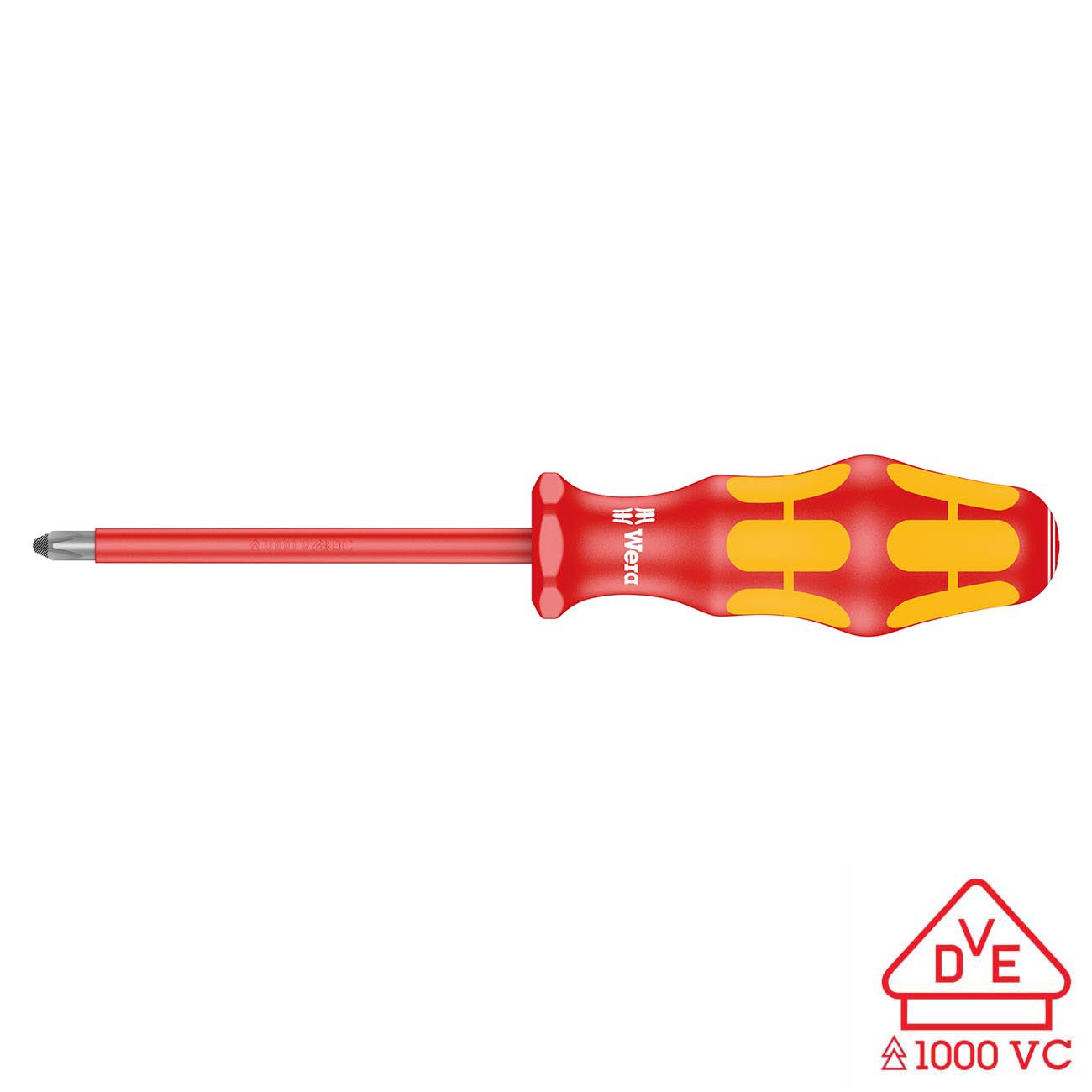 Wera VDE Insulated Screwdriver: Phillips PH #0 x 80mm (without LaserTip) - Image 2