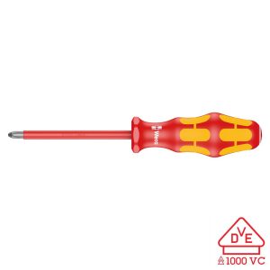 Wera VDE Insulated Screwdriver: Phillips PH #1 x 150mm (with LaserTip)