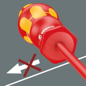 Wera VDE Insulated Screwdriver: Phillips/Slotted PH/S #2 x 100mm (Reduced Shaft Diameter)