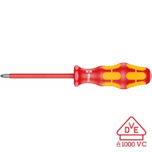Wera VDE Insulated Screwdriver: Phillips PH #3 x 150mm (with LaserTip)