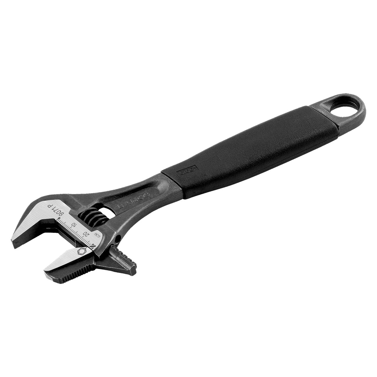 Bahco 12" ERGO™ Rubber Handle Central Nut Adjustable Wrench with Reversible Jaw - Image 2