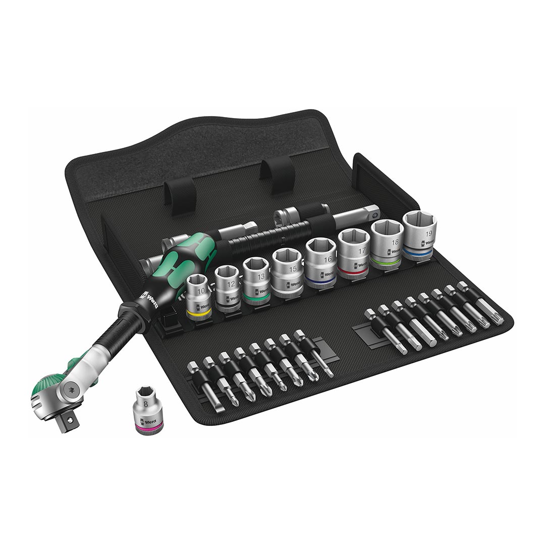 Wera 3/8" Drive Wrench Metric Socket/Bit Set for Bicycles/E-bikes (29 Piece) - Image 5