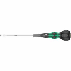 Wera Ball-Grip Screwdriver: Slotted 6 x 150 mm (With Lasertip)