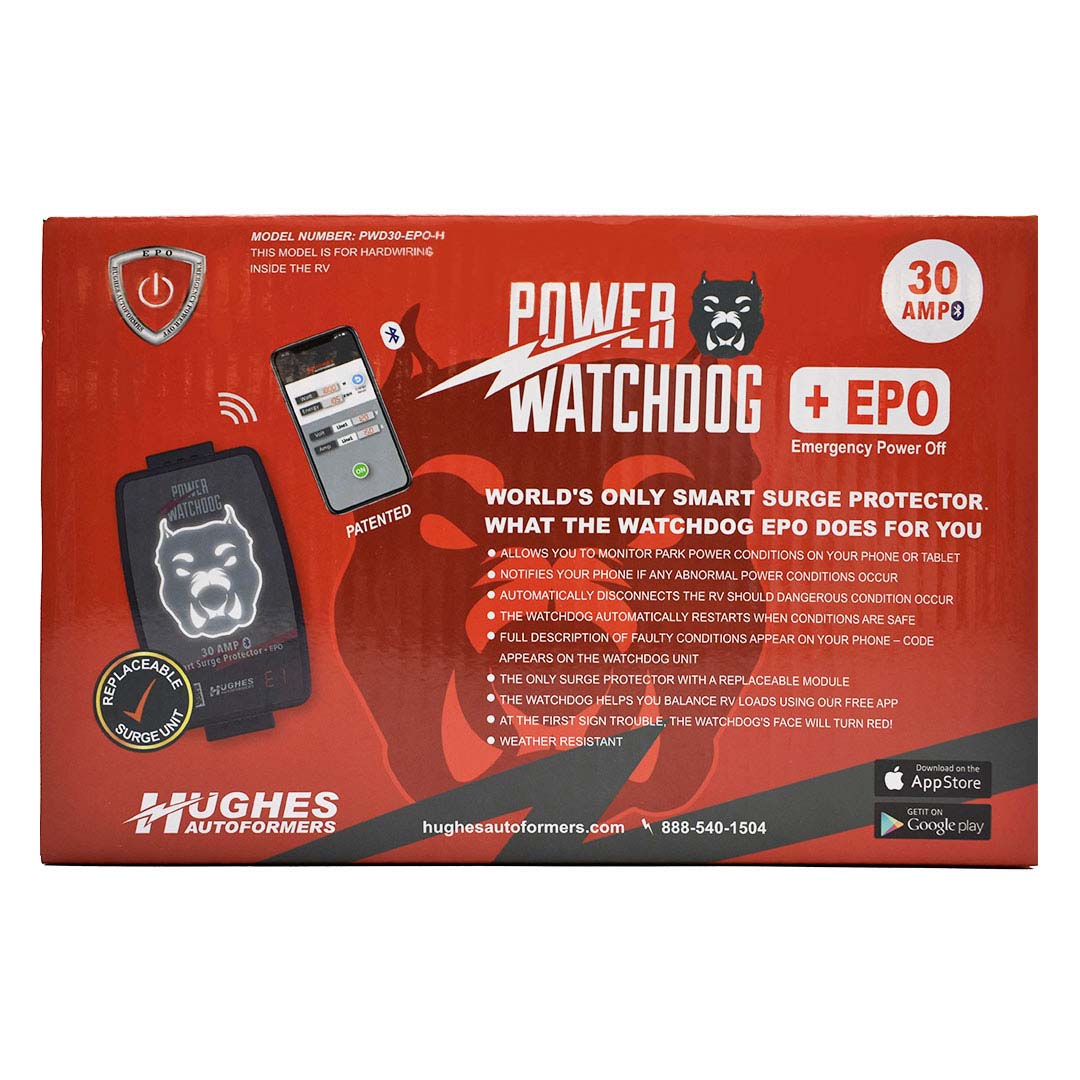 Hughes Power Watchdog Bluetooth Hardwired Surge Protector with EPO - 30 Amp - Image 3