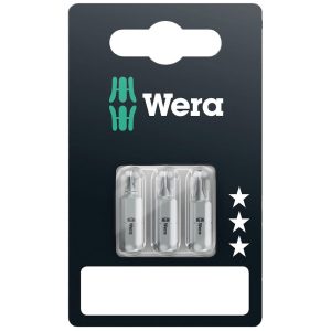 Wera Pozidriv Screwdriver 1/4" Bits (3 piece)