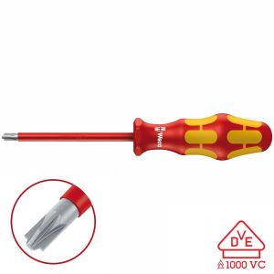 Wera VDE Insulated Screwdriver: Phillips/Slotted PH/S #1 x 80mm