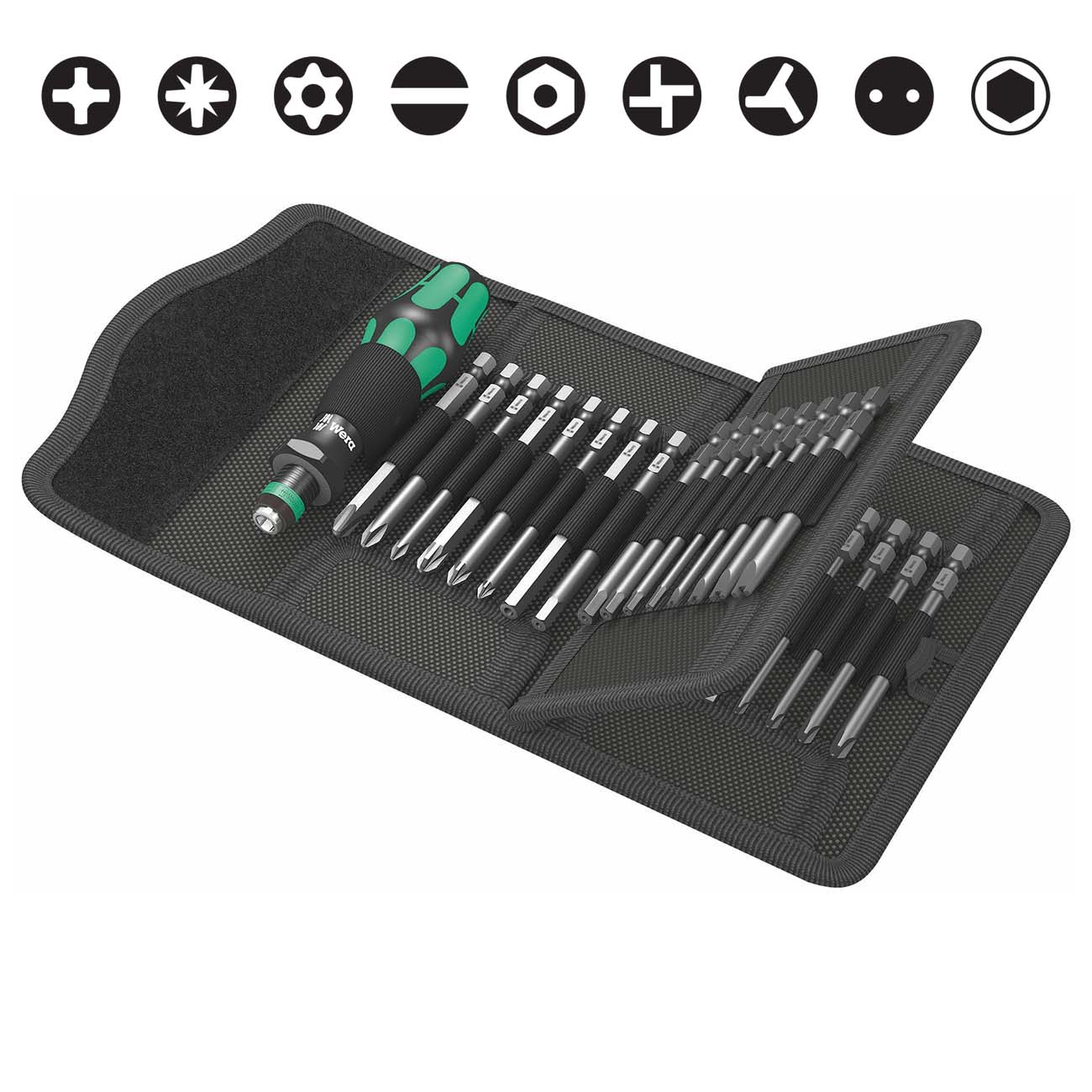 Wera Bitholding with Security Bit Set (33-Piece) - Image 2