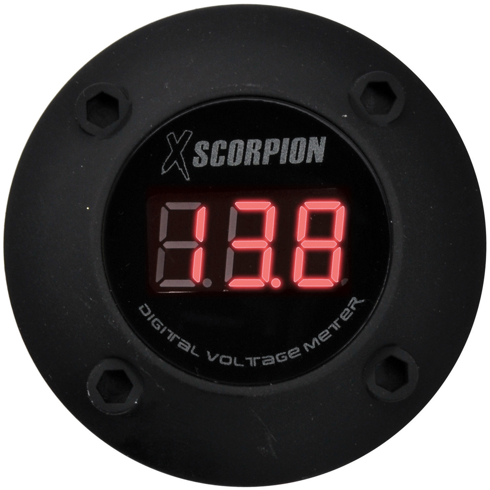 XSCORPION VOLTMETER DIGITAL 3 DIGIT LED DISPLAY BLACK